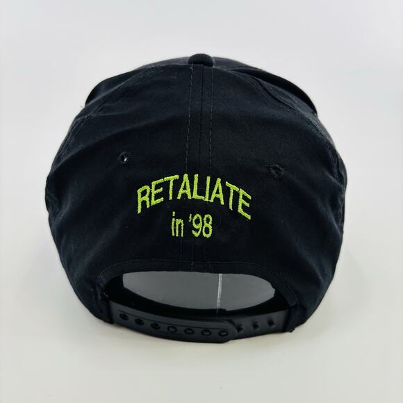 Vintage Jesse Ventura SnapBack Hat Cap Governor MN Retaliate 1998 90’s Black - Picture 2 of 6